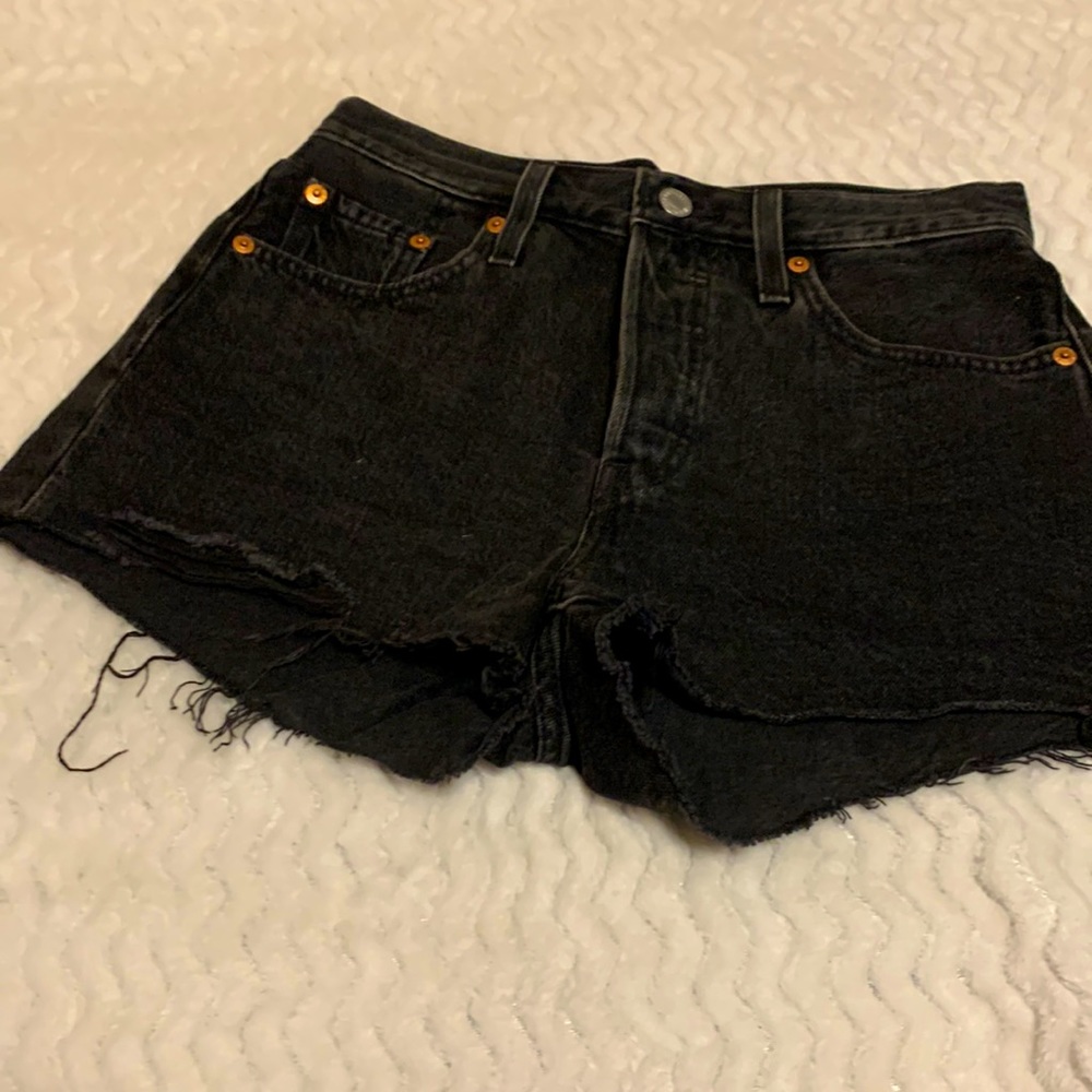 Levi Strauss & Co 501 black shorts